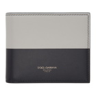 Dolce and Gabbana Grey and Navy Mediterranean Wallet