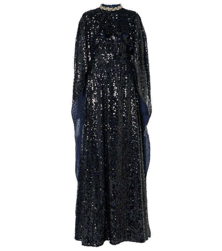 Photo: Erdem Sequined caped gown