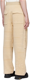 BYBORRE Beige Organic Cotton Lounge Pants