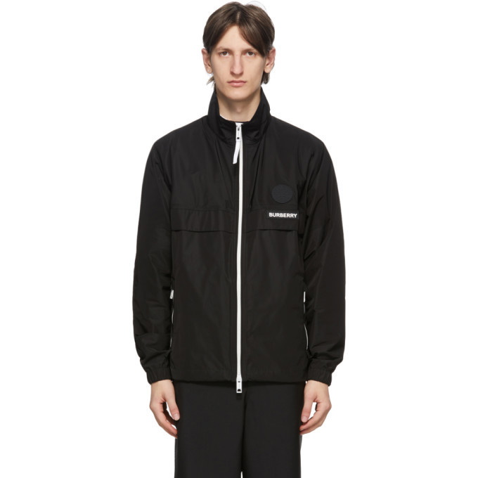 Photo: Burberry Black Taffeta Globe Graphic Jacket