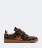 Isabel Marant Beth snake-effect leather sneakers