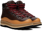 Moncler Brown Peka Trek Boots