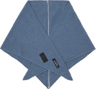 MM6 Maison Margiela Blue Wool-Blend Scarf