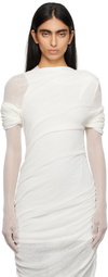 KHAITE White Rouen Gloves