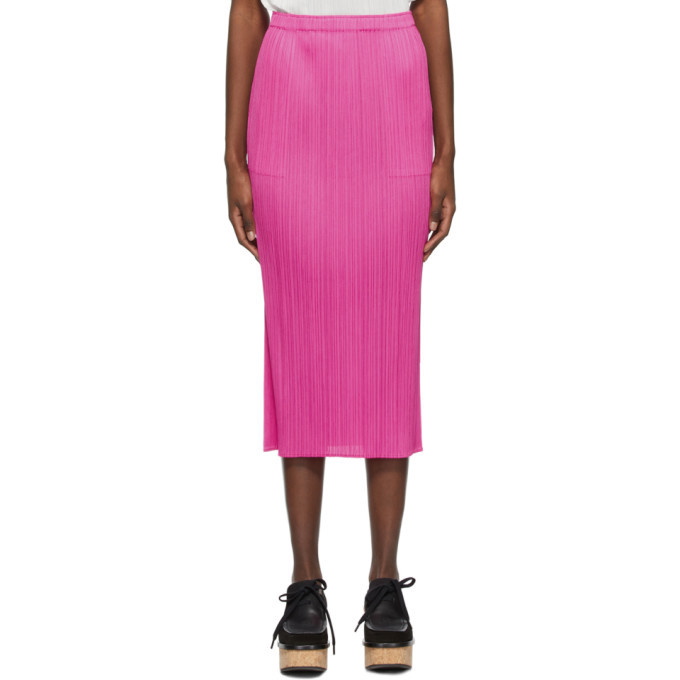 PLEATS PLEASE ISSEY MIYAKE PINK SKIRT - その他