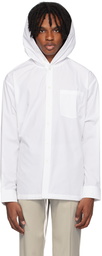 Helmut Lang White Hoodie Shirt