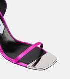 Area X Sergio Rossi Amazon feather-trimmed sandals