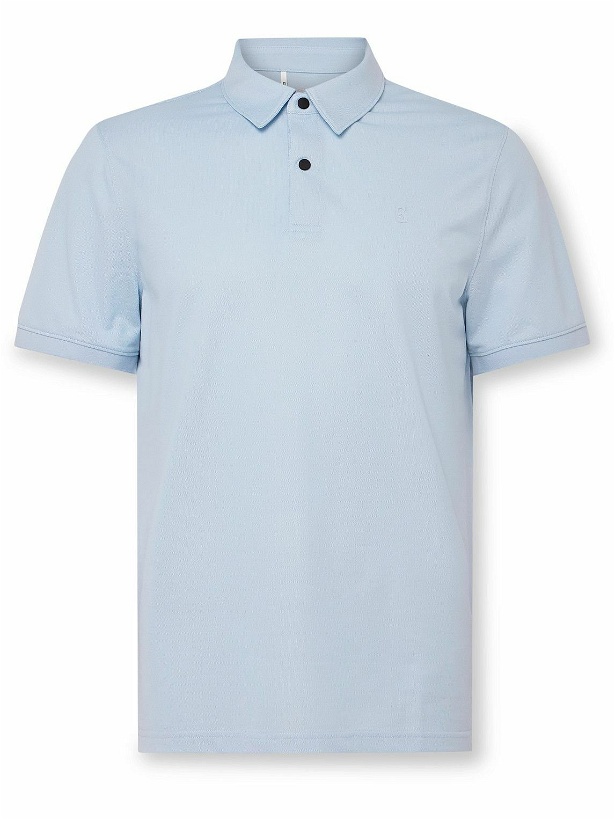 Photo: Bogner - Timo Cotton-Blend Piqué Golf Polo Shirt - Blue