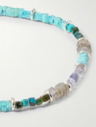 Peyote Bird - Pacific Sterling Silver Multi-Stone Beaded Bracelet