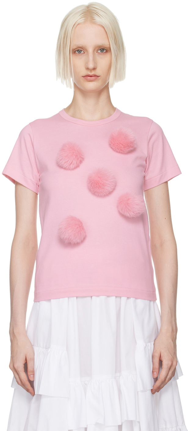 Comme des Garçons Girl Pink Furball T-Shirt