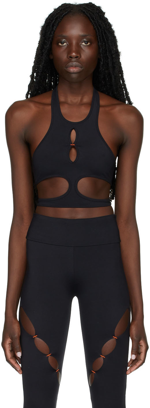 SSENSE Exclusive Black Halter Sport Bra