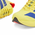 Adidas Running Adidas Adizero Adios Pro 4 in Pure Sulfur/Lucid Blue/Lucid Red