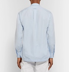 Barena - Cotton-Poplin Half-Placket Shirt - Men - Light blue