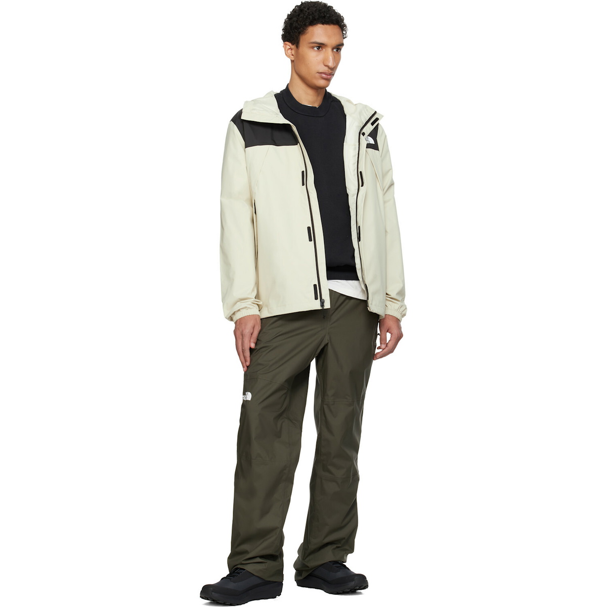 The North Face Beige Antora Rain Jacket