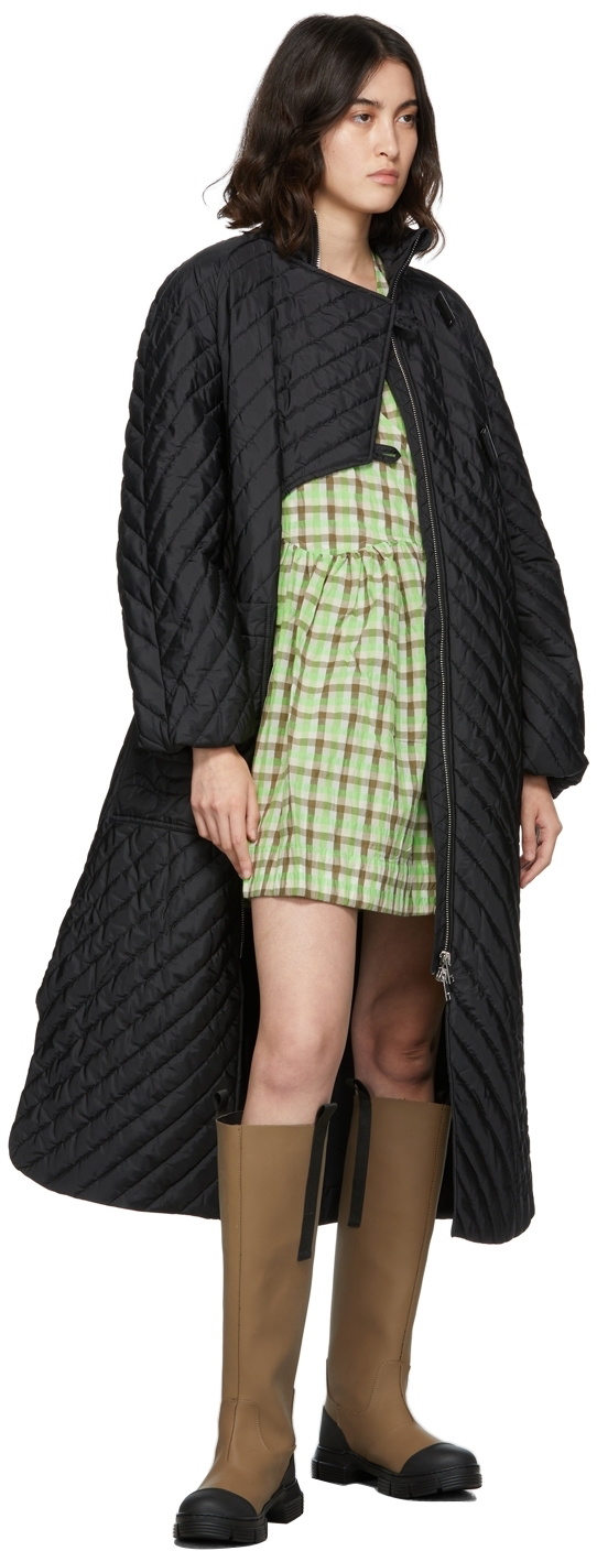 GANNI Quilted Recycled Ripstop Coat