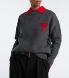 Ami Paris Ami de Cœur virgin wool sweater