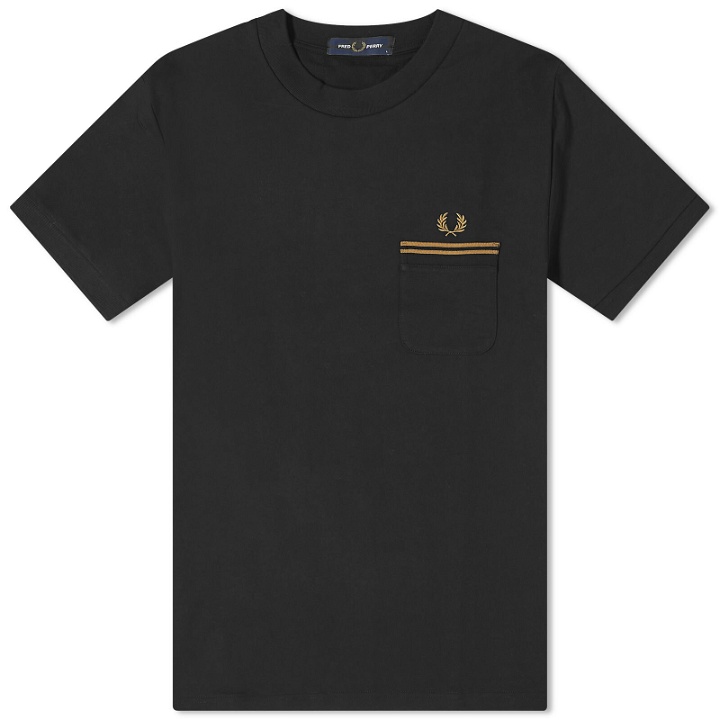 Photo: Fred Perry Men's Loopback Jersey Pocket T-Shirt in Black