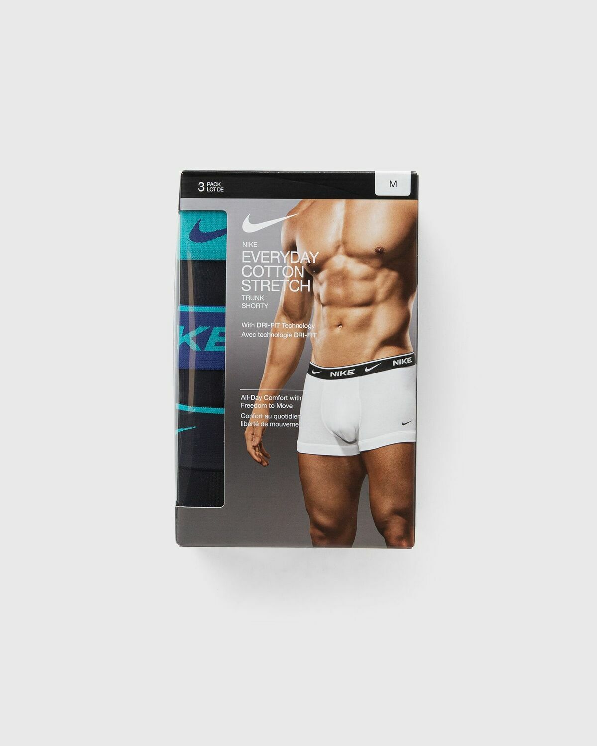 Nike EVERYDAY COTTON STRETCH TRUNK 3PK black/multi Mens Boxers & Brief