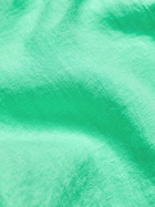 120% - Slim-Fit Grandad-Collar Linen Shirt - Green
