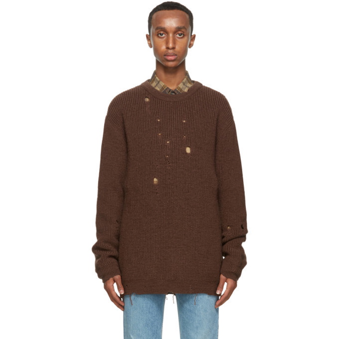 Photo: Gucci Brown Wool Oversized Sweater