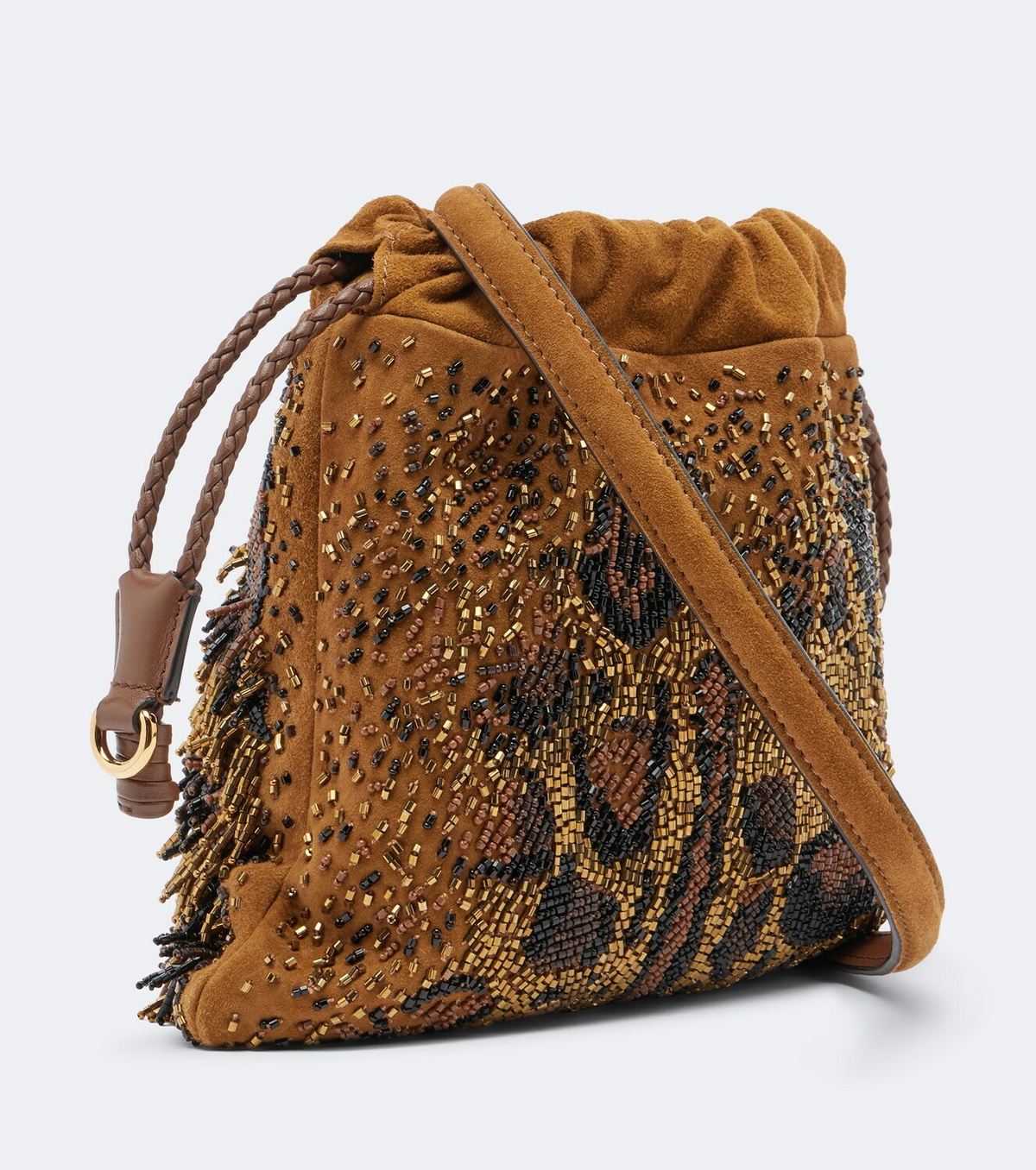 Etro Kalispera Mini beaded fringed shoulder bag