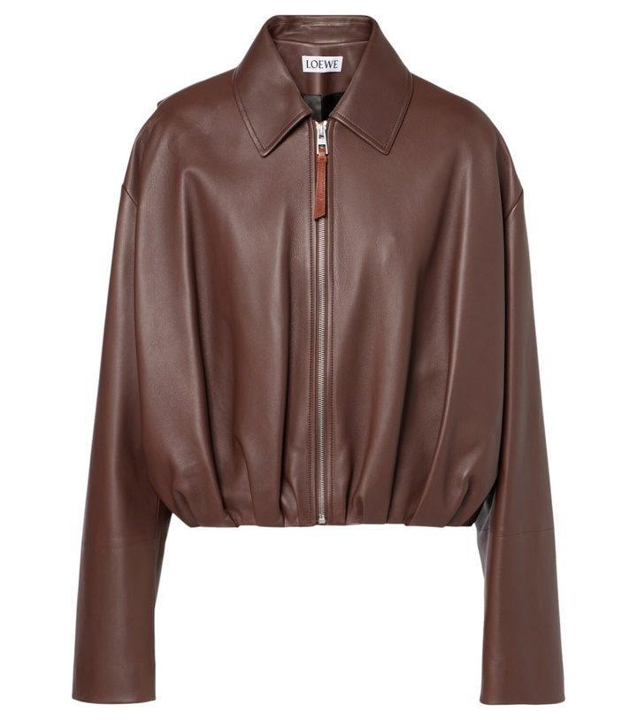 Photo: Loewe Gathered leather jacket