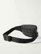 Burberry - Cason Leather-Trimmed Checked Coated-Canvas Belt Bag