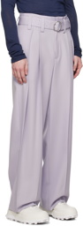 Jil Sander Purple Belted Trousers