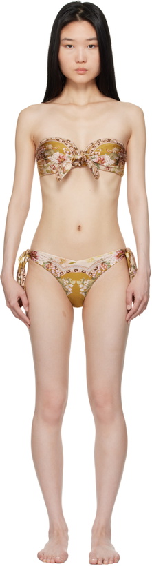 Photo: ZIMMERMANN Tan Wylie Scarf Tie Bikini