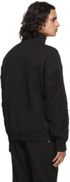 Dsquared2 Black 70's Zip-Up Sweater