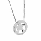 NUMBERING Men's Twist Wheel Necklace in Silver