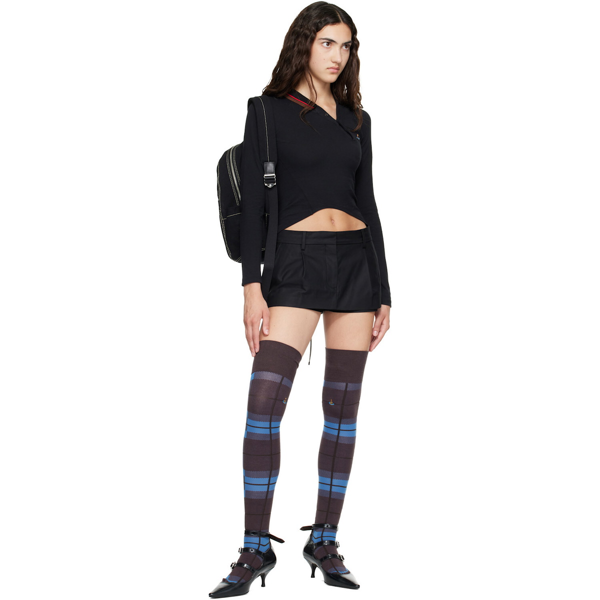 Vivienne Westwood Black George Medium Backpack