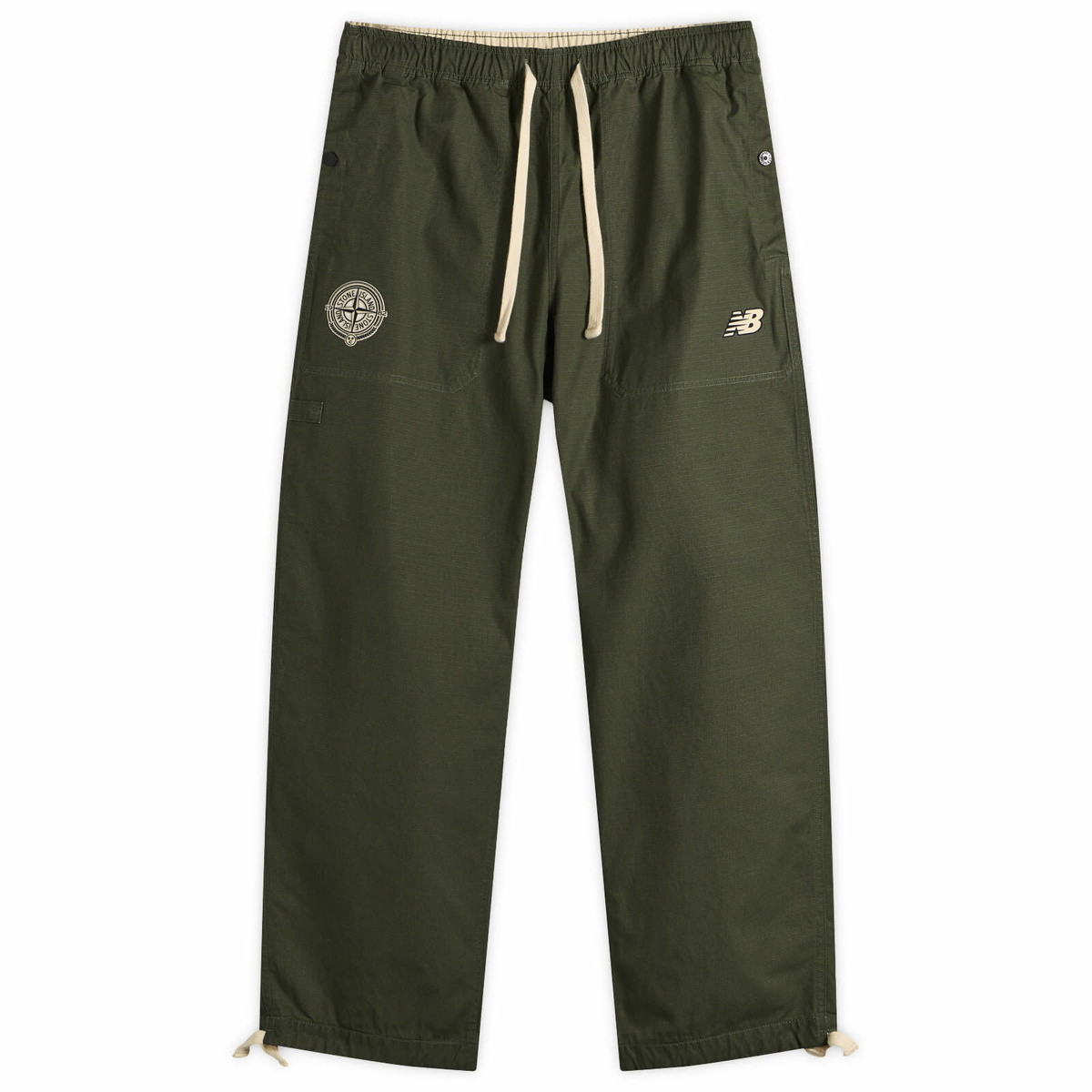 Stone Island Men's x New Balance Loose Reversible Pants in Juniper