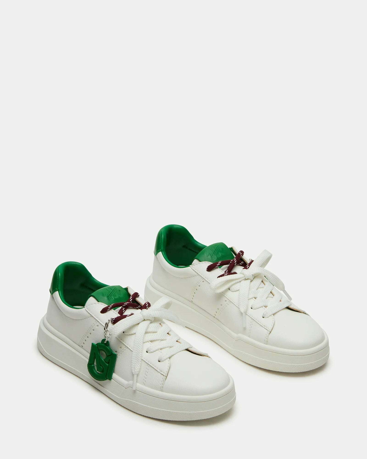 Steve Madden Marvin Sneakers in White Green