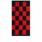 HAY Check Hand Towel in Poppy Red