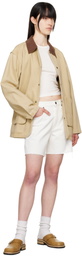 SLVRLAKE White Sienna Denim Shorts