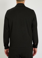 Les Deux Como Coach Logo-embroidered Woven Jacket Black
