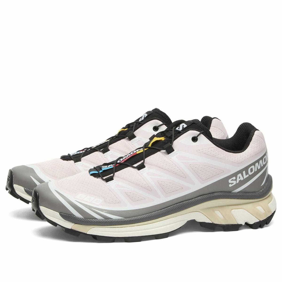 Salomon Women's XT-6 Sneaker in Cloudburst/Icy Pink/Tapioca