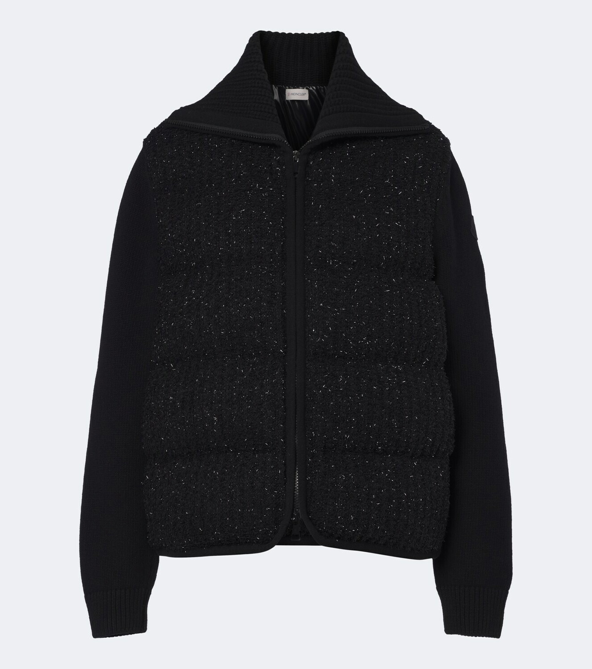 Moncler Down-paneled wool and cashmere cardigan