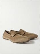 Berluti - Suede Penny Loafers - Brown