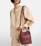 Loro Piana Bale Small leather bucket bag