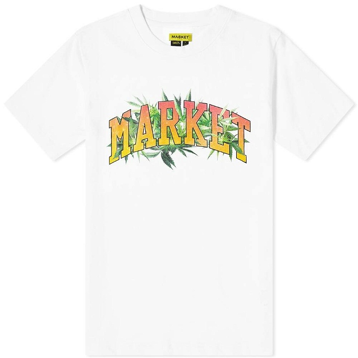Photo: MARKET Men's Arc Herbal Tie Dye T-Shirt in White