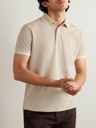 Polo Ralph Lauren - Logo-Embroidered Striped Cotton-Piqué Polo Shirt - Neutrals