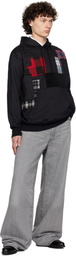 Junya Watanabe Black Patchwork Hoodie
