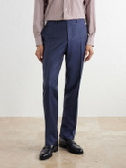 Canali - Straight-Leg Wool-Twill Suit Trousers - Blue