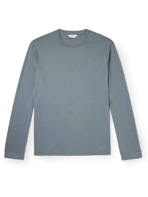 Photo: Club Monaco - Refined Cotton-Jersey T-Shirt - Blue