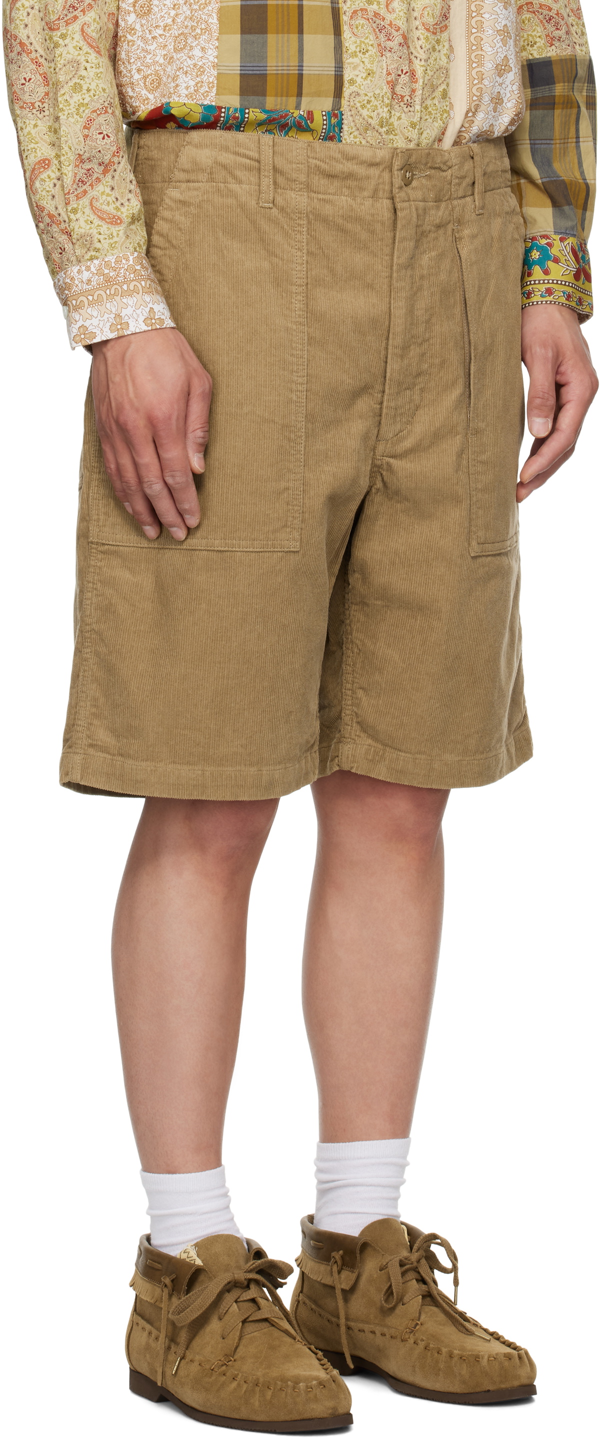 Engineered Garments Khaki Fatigue Shorts