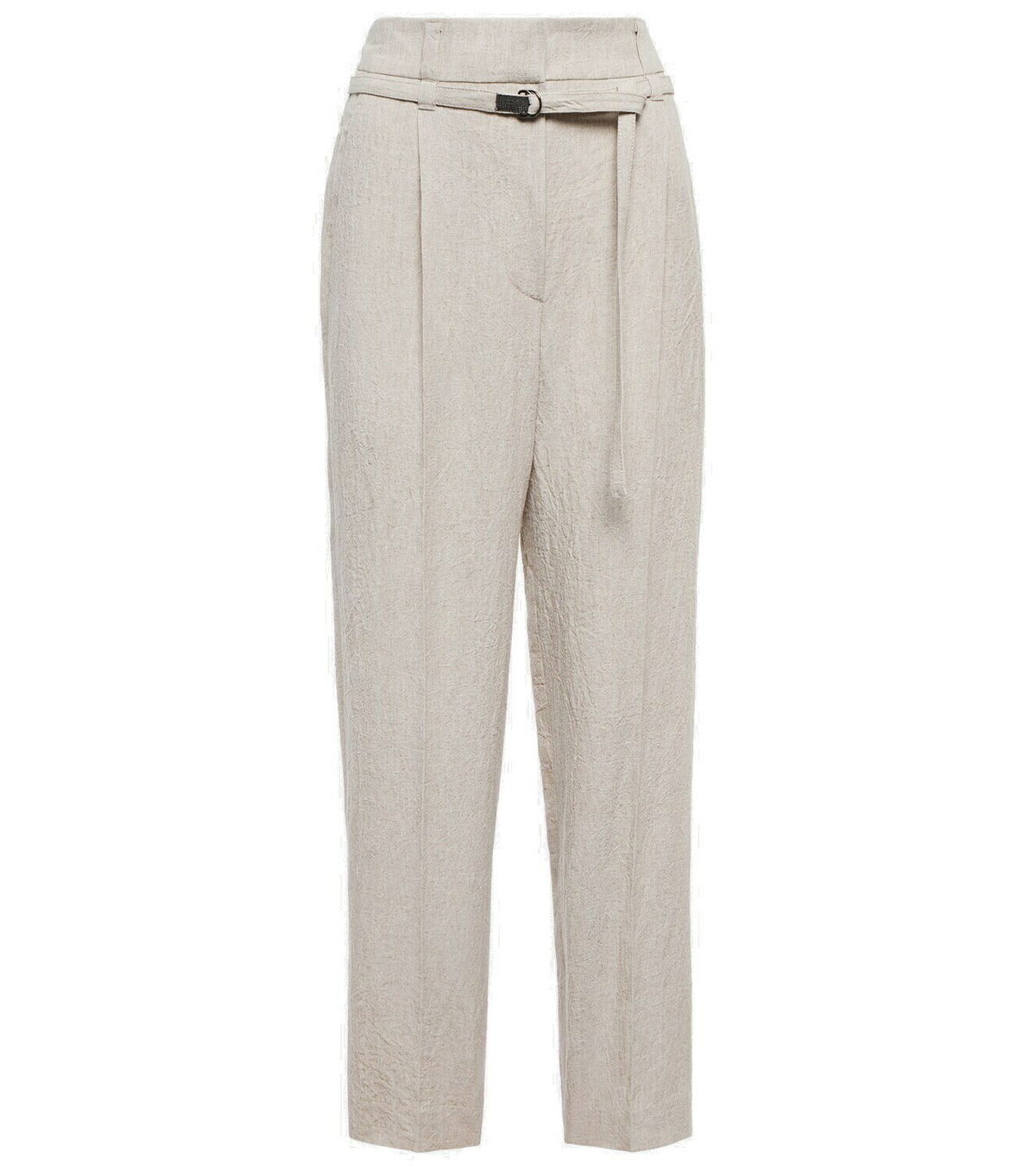 Brunello Cucinelli - Tapered linen pants Brunello Cucinelli