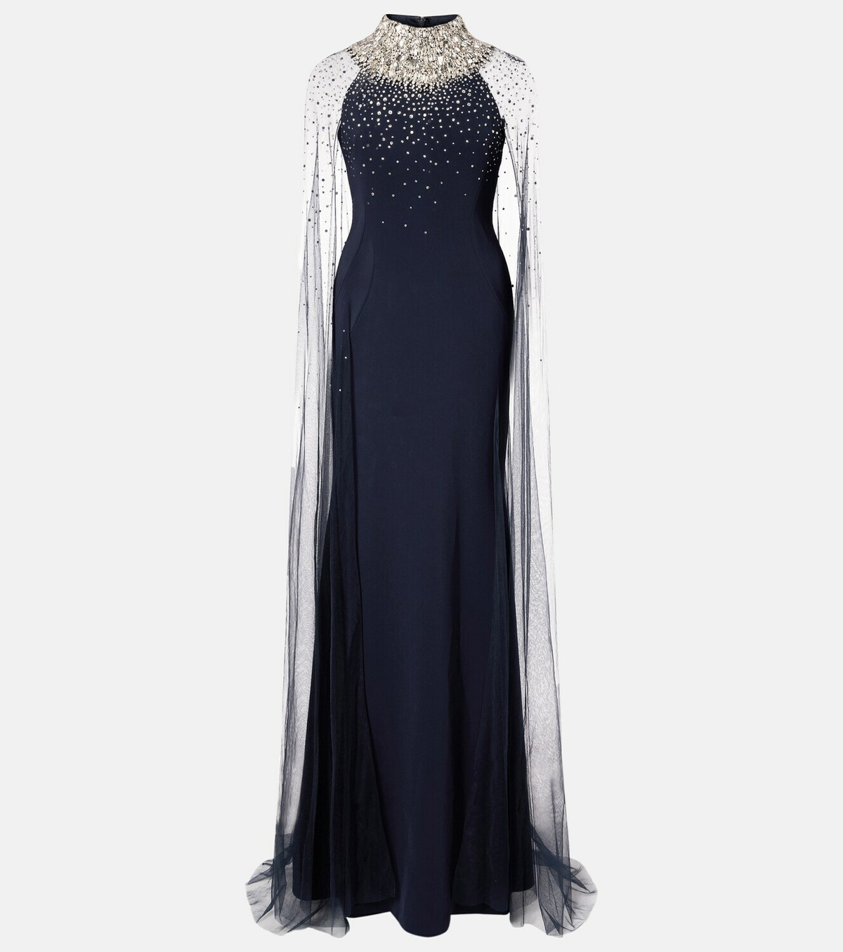 Jenny Packham Zadie caped embellished gown