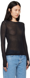 BITE Black Transparent Long Sleeve T-Shirt